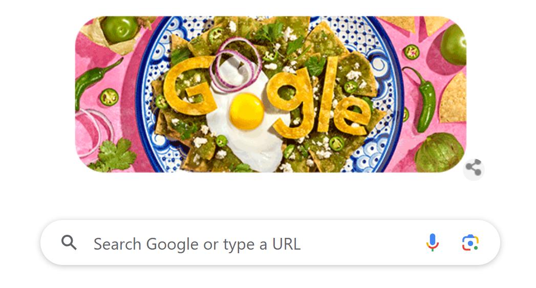 Read more about the article Today’s Google Doodle Celebrates The Best Breakfast Food, Chilaquiles