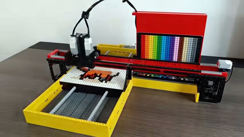 You are currently viewing This generative AI-powered LEGO 'printer' turns text prompts into dreams. I mean, LEGO pixel art – PC Gamer